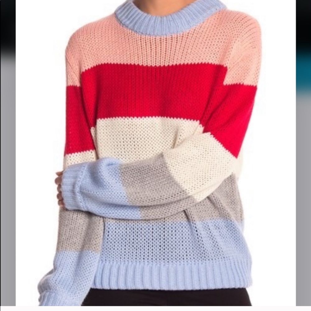 Elodie Color Block Chunky Sweater